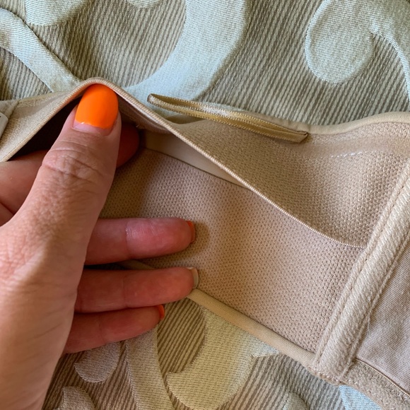 Lilyette Beige Nude Bandeau Strapless underwire Bra 38C - Picture 9 of 9